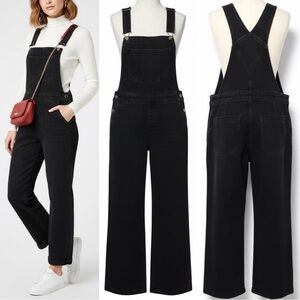 Levi’s | NWOT Women’s Black High Rise Wide-Leg Denim Overalls (size 26)